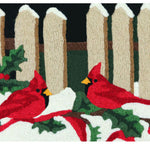 Festive Winter Entry Mat – Jellybean Cardinal Accent Rug
