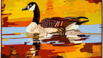 Olivia’s Home Rustic Cabin Goose Doormat – Wildlife Scene