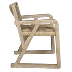 Farmhouse Style Chair – Rustic Woven Texture with Modern Shape