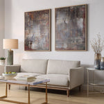 Uttermost Canvas Duo – Bronze and Patina-Toned Modern Wall Decor