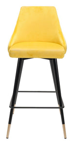 Zuo – Piccolo Yellow Counter Stool, 36.4