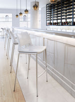 Zuo Modern Ace Modern Bar Stool Pair, 40.9