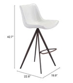 Zuo Modern Barstools Set of 2, 42.7