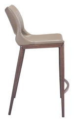Zuo Modern Walnut Counter Stool Pair, 37.2