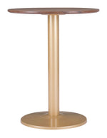 Compact Modern Bistro Table with Steel Base