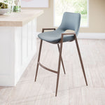 Zuo Modern 35.6 Inch High Desi Counter Stools With Mid Century Desig