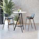 Zuo Modern 39 Inch Bar Height Stools In Mid Century Design
