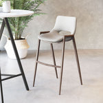 Zuo Modern 39 Inch Bar Height Chairs In Mid Century Style