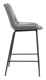 Urban Industrial Counter Stool – Faux Leather & Steel Frame