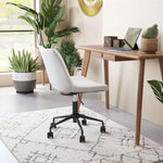 Byron Mid-Century Office Chair – Adjustable Height & Rolling Base
