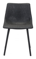 Compact Faux Leather Dining Chair Set – Matte Finish