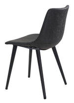Industrial Style Dining Chairs – Black and Steel