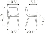 Upholstered Dining Chairs for Dining Room or Office – Black
