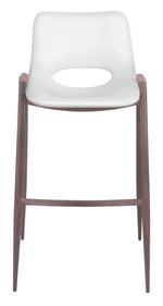 Walnut-Look Steel Frame Barstools, 39