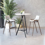 Walnut-Look Steel Frame Barstools, 39