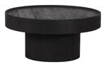 Black Mango Wood Coffee Table, 13.4