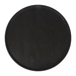 Solid Mango Wood Round Coffee Table, Black Finish – Zuo Modern