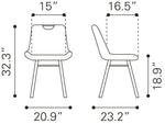 Velvet Dining Chair 32.3