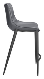 39.8 Inch Counter Stool with Black Frame by Zuo Modern