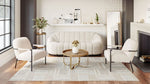 Compact Boho Chic Side Table – Bronson Metal Round Top