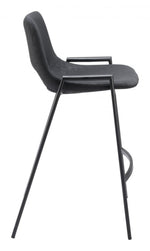 Armrest Counter Stool in Black – Zuo Modern