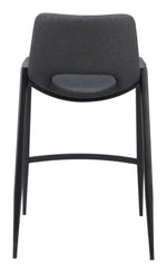 Heavy Duty Black Counter Stools by Zuo