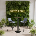 Azure Gray Barstool With Arms 39