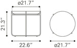 Zuo Modern Small Tray Table – Bronson Bronze Finish