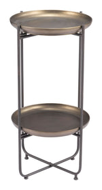Lightweight Industrial Side Table – Bronson Bronze Steel