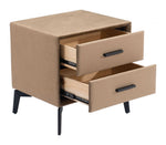 Montana Side Table Brown – Versatile Indoor Table With Two Storage Drawers 19.7