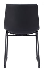 Compact Dining Seating – Black Chairs for Home or Cafe