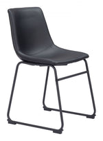 Elegant Modern Dining Chair Set – Black Upholstery, Ready to Use