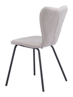 Modern Light Gray Dining Chair Set of 2 – Urban Boho Style Seating