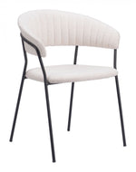 Modern Cream Dining Chair Set of 2 – Mid-Century Glam Style