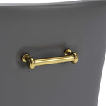 Modern Gray and Gold Accent Chair for Dining or Office