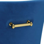 Glam Navy Velvet Dining Chair – Elegant Seating by Zuo Modern