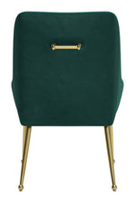 Luxury Green Velvet Dining Chair – Stylish Accent Seating
