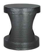 Modern Black Side Table – Nuuk By Zuo, Durable Steel Round Tabletop
