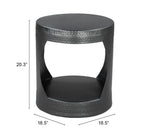 Nuuk Black Side Table 20.3