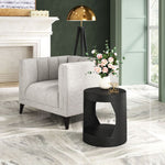 Zuo Modern Nuuk Side Table Black – Sleek Minimalist Indoor Table 20.3