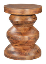 Zuo Kerala Wooden Side Table – Compact Modern Round Design