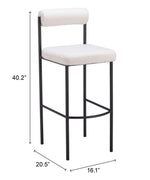 Zuo Modern – Livorno Barstools Pair 40.2