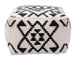 Modern Boho Ottoman – Textured Cotton Weave Design