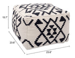 Soft Cotton Ottoman – Boho Chic Living Room Accent