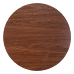 Compact Round Bistro Table in Brown