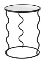 Contemporary Indoor Round End Table With Sleek Finish
