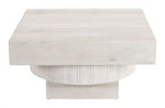 Modern Living Room Coffee Table – Bleached Mango Wood Finish