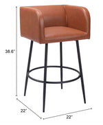 Zuo Modern – Horbat Barstools Set of 2 38.6