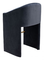 Zuo Modern – Emas Barstool Velvet Midnight Gray, 38.2