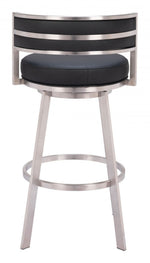 Zuo Modern – Gimsby Swivel Barstool Black, 38.2